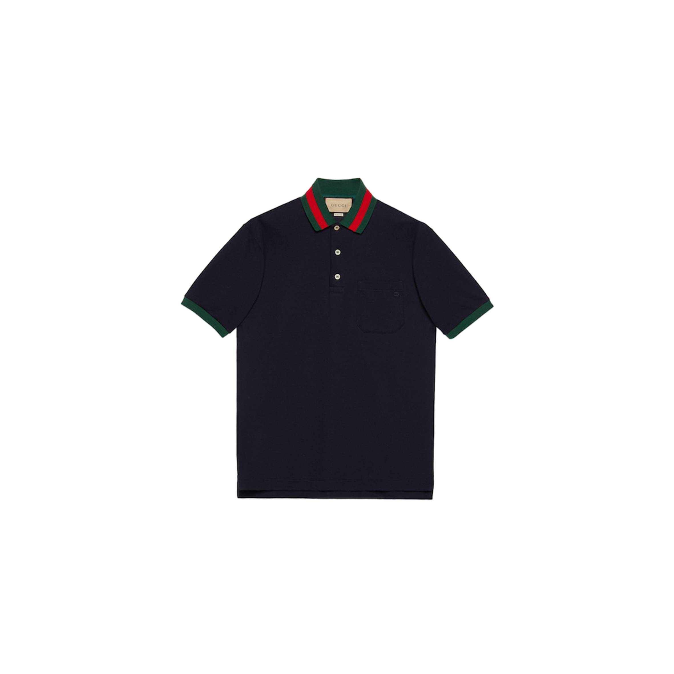 GUCCI STRETCH COTTON PIQUET POLO 701735 GUCCI STRETCH COTTON PIQUET POLO 701735